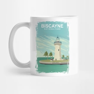 Biscayne National Park Vintage Florida Travel Poster Mug